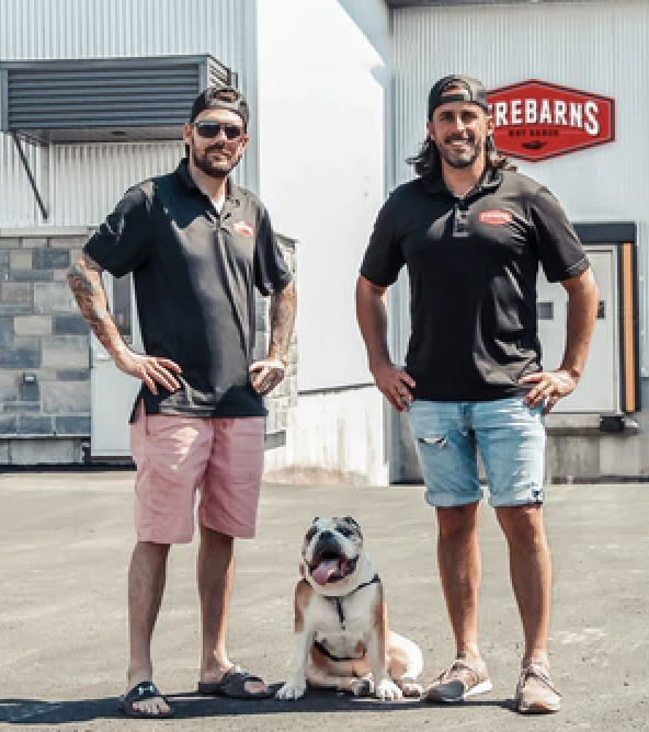 Frank Ménard et Pierre-Olivier Drouin, propriétaires des Sauces Firebarns