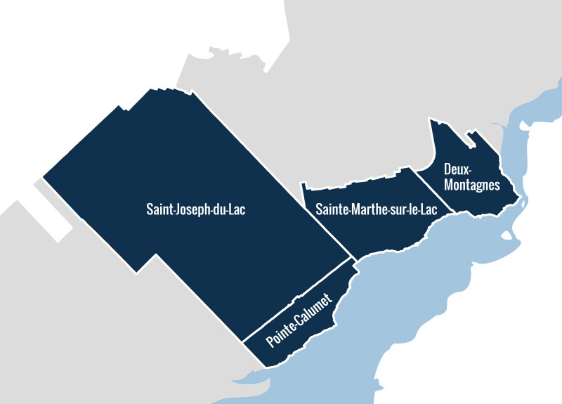 Carte de la Régie de police du Lac des Deux-Montagnes Carte de la Régie de police du Lac des Deux-Montagnes